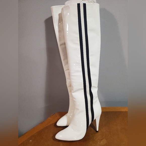 NIB $1195 sz 36.5 Alchima di Ballin patent boots - Picture 1 of 5